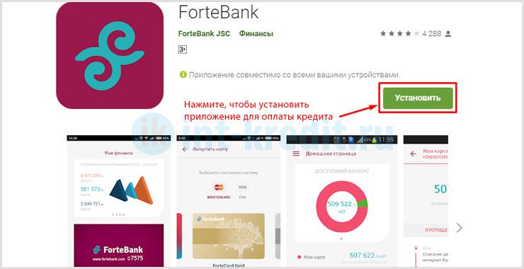 форте банк кредит онлайн
